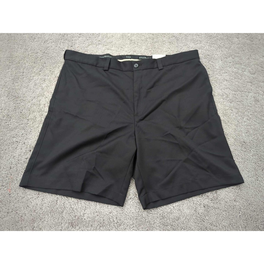 Oak Hill Chino Shorts Mens W:45 Black Performance Golf Casual‎